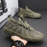 Breathable Mesh Sports Shoes Casual Lace-up Sneakers Men Non-slip Shoes