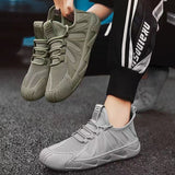 Breathable Mesh Sports Shoes Casual Lace-up Sneakers Men Non-slip Shoes