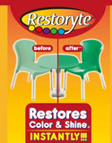 RESTORYTE Liquid for Restoring Colours, Repare and Protect The Colour and Original Gloss of Surfaces, Restoring The Colour of Upholstery, Soft Furnishings, Car Interiors, Bikes